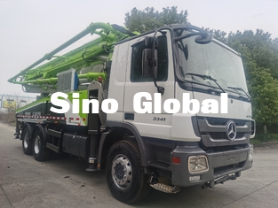 Model de Concrete Pompvrachtwagen van Zoomlion van 2013 56m Gebruikte met Mercedes Benz Chassis