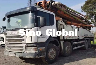Zoomlion gebruikte de Concrete Vrachtwagen van de Boompomp 56 Meter met Scania-model