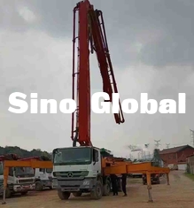 SY5419THB 56 Gebruikte Concrete Pompvrachtwagen 56M 6 Sectie Verticaal bereik