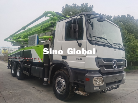 Model de Concrete Pompvrachtwagen van Zoomlion van 2013 56m Gebruikte met Mercedes Benz Chassis