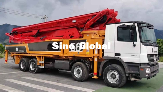 De diesel vrachtwagen gebruikte Concrete Pomp m56-5 148M ³ /H van Putzmeister met 5 secties