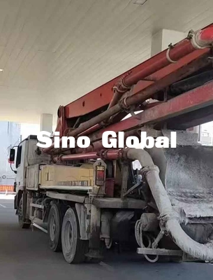 Sanymerk 37M Used Concrete Pump-Vrachtwagen met 5 Boomsectie