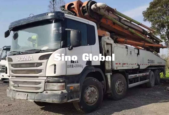 Zoomlion gebruikte de Concrete Vrachtwagen van de Boompomp 56 Meter met Scania-model