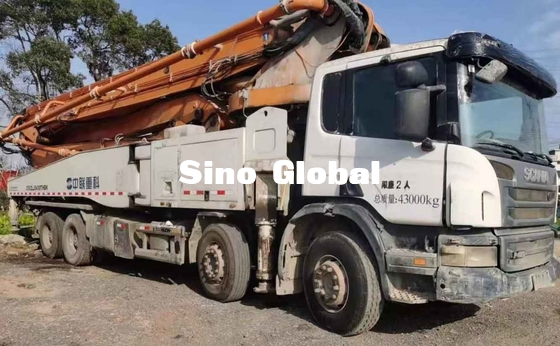 Zoomlion gebruikte de Concrete Vrachtwagen van de Boompomp 56 Meter met Scania-model