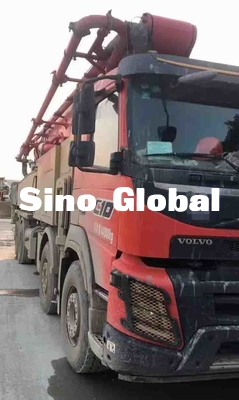 Sany 56m gebruikte Concrete Pompvrachtwagen met Volvo-Chassis 172 de Output van M ³ /H