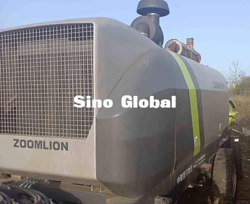 Zwarte Groene Gebruikte Concrete Aanhangwagenpomp Zoomlion HBT80 174kw