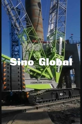 tweede hand 400 de Boom van Ton Crawler Crane Zoomlion ZCC5200S 84m