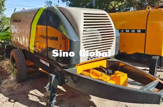 Gebruikte Elektrische de Vultrechtercapaciteit van Zoomlion 600L van de Aanhangwagen Concrete Pomp