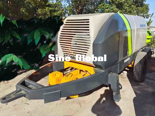 Gebruikte Elektrische de Vultrechtercapaciteit van Zoomlion 600L van de Aanhangwagen Concrete Pomp